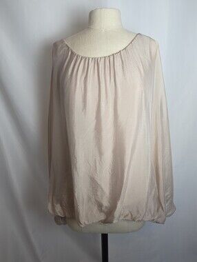 Silky Bubble Bottom Elegant Batwing Dressy Blouse by Baci
